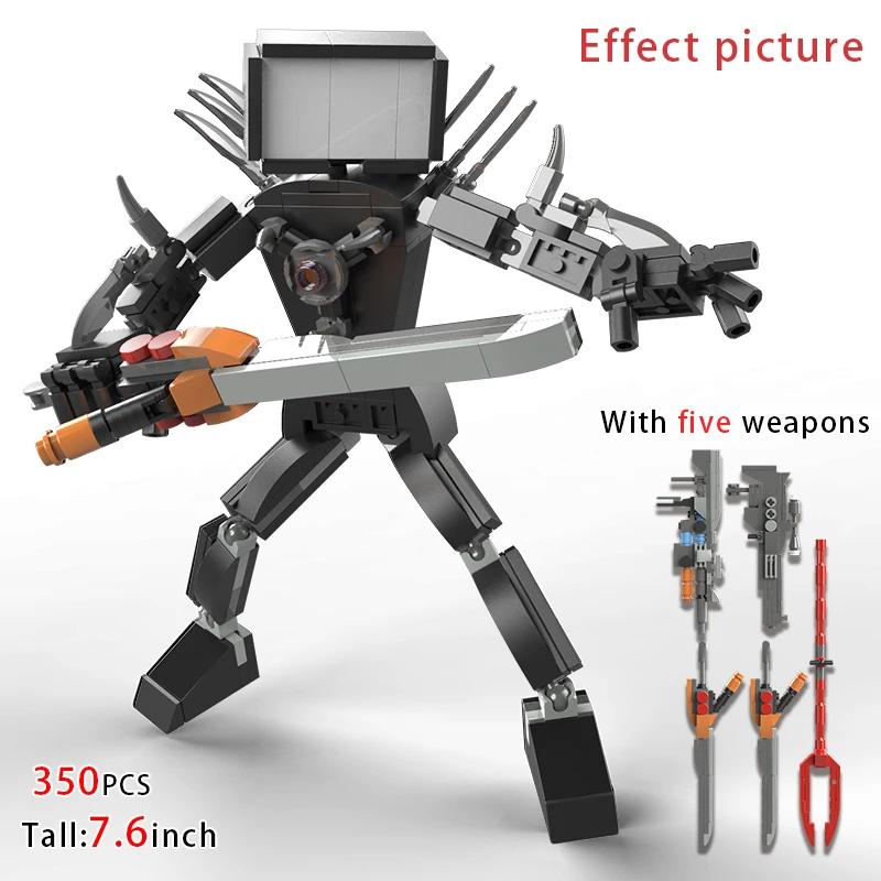 New Skibidi Toilet Weapon Titan TVMan Action Figure Building Block Toys For Boys Cameraman Bricks DIY Model For Kid Adult Gifts