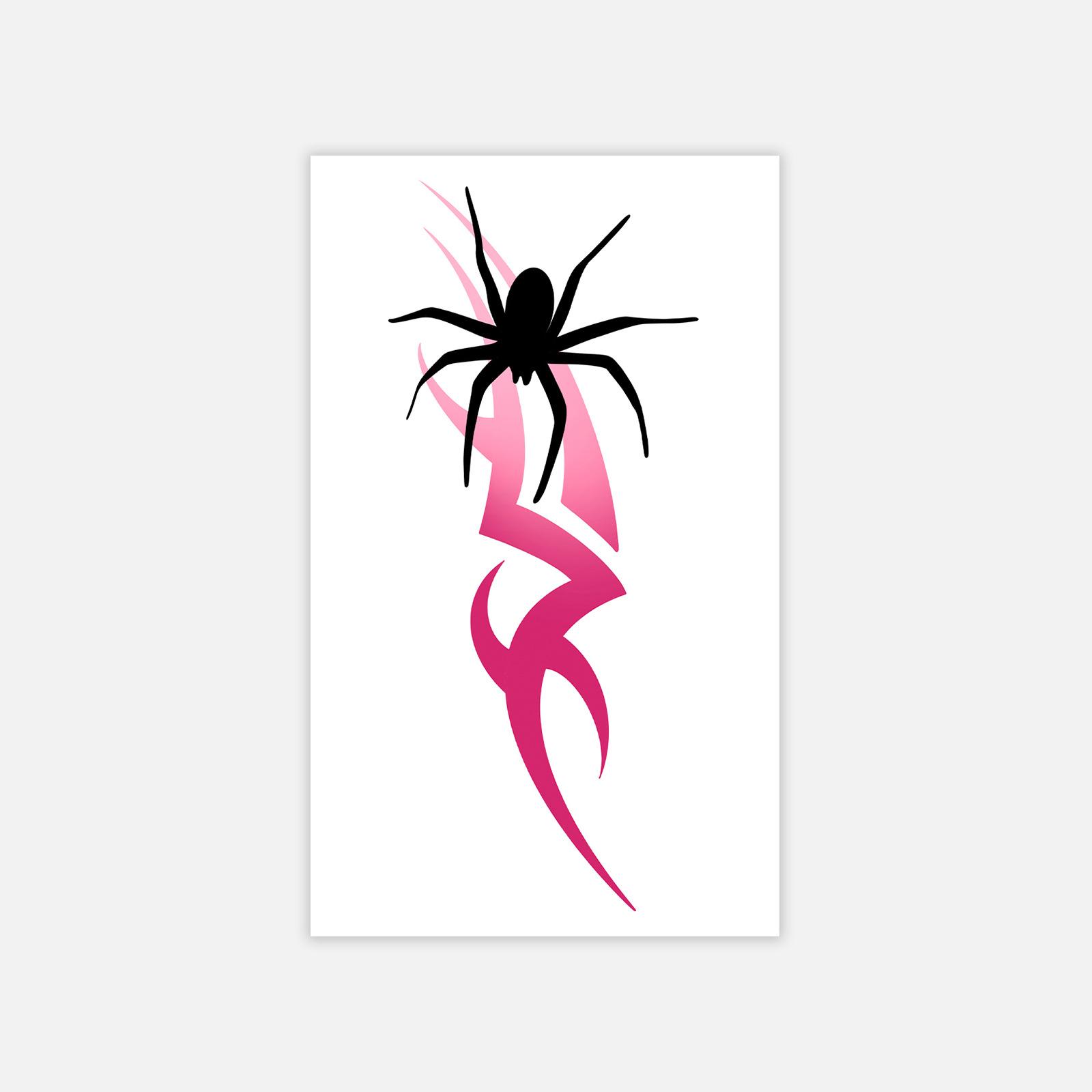 Dark Spider Blade Tattoo Sticker High Value Domineering Wind Tattoo Sticker 6*10
