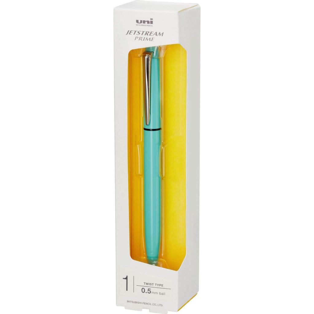 Mitsubishi Pencil Jetstream Prime Ballpoint Rotating Mint Easy To Oil-Based Pen, Retractable, 0.5mm, Blue, Write, SXK330005.32