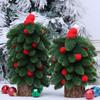 Artificial Tabletop Christmas Tree Realistic Foliages And Portable Desktop Ornament For Home Office Party Decoration