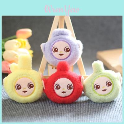 Adorable Plush Teletubby Keychain Cute Cartoon Bag Charm Soft Stuffed Animal Toy