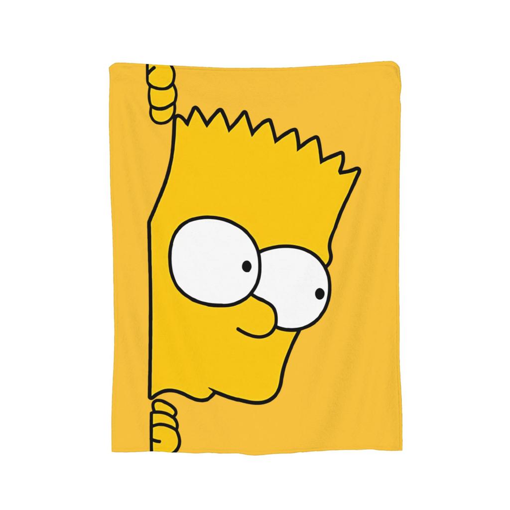 Bart Simposonseds Blanket Warm Cozy Fluffy Throw Blankets for Bed 50x60 Inch Multiple Sizes Bedding Throws