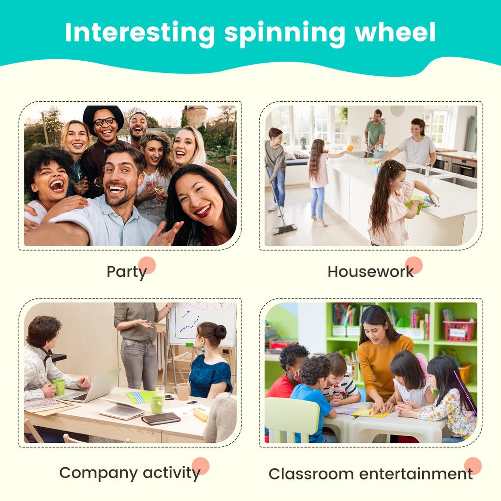 8" Rotating Prize Wheel Tabletop 8 Slots Tabletop Roulette Spinner Colorful Prize Wheel Tabletop Roulette Wheel Party Game Toy