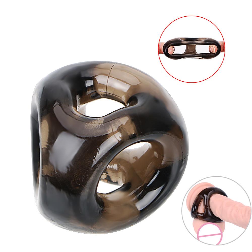 Penis Ring Elastic Scrotal Binding Male Silicone Delay Ejaculation Cock Ring Sex Toys for Men Adult Products