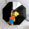 Bart Simpson The Simpsons Pattern, Automatic Folding Umbrella, Portable and Foldable Design, 8 Ribs, a Christmas or Birthday Gift.