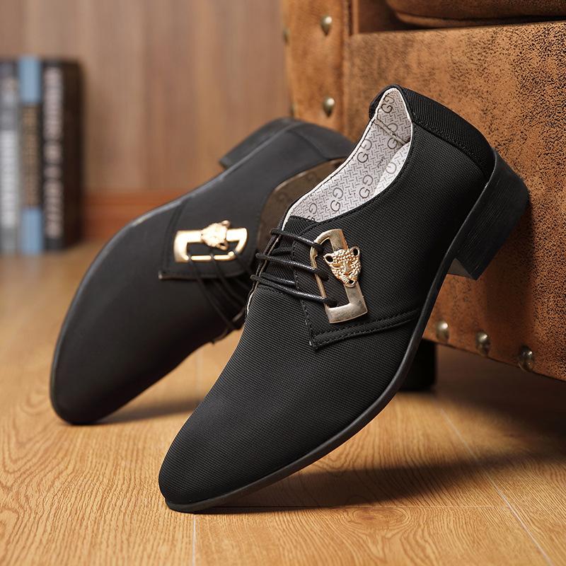 

Весна новая мужская тканевая поверхность 45 кожаная обувь корейская версия большой размер 46 повседневная кожаная обувь 47 дышащая обувь мужская 48 38 чёрный