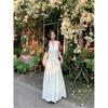 French Gentle White Neck Suspender Dress Children's Summer New Temperament Seaside Holiday Dress