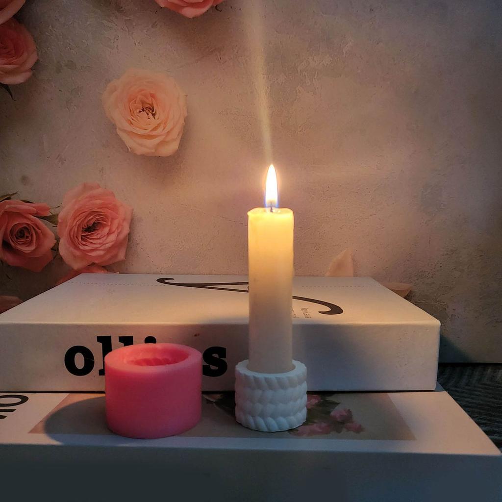 Forma na svíčku Odlitky Formy DIY 3D Silikonová forma Svícník Formy na svíčky Silikonové formy Ruční práce pro svícen