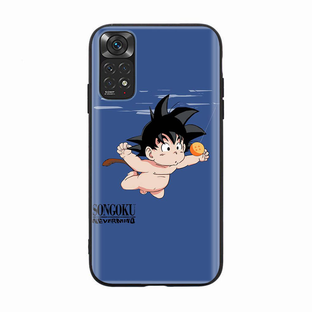 

Черный чехол для Xiaomi Poco X6 X4 M5 M6 F5 F6 C65 C55 C50 C51 C40 Pro Redmi 14C A3X 13C 12C 11T 10A 9C Note 7 6 8A Plus D-51 Dragon Ball Super Xiaomi Poco X4 Pro 5G эбеновый