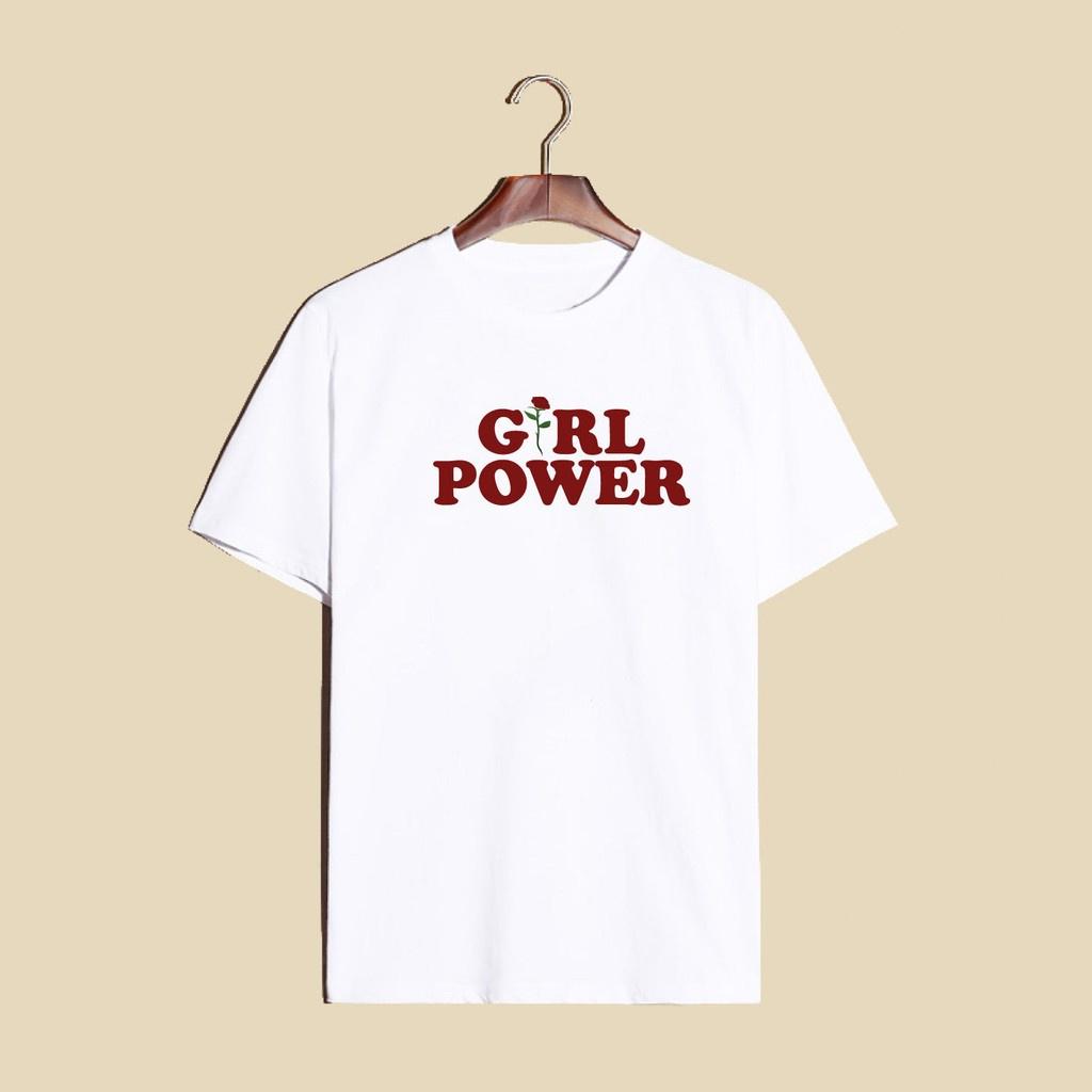 Premium Quality Casual T-shirt Featuring Girl Power Message For Confident Femmes