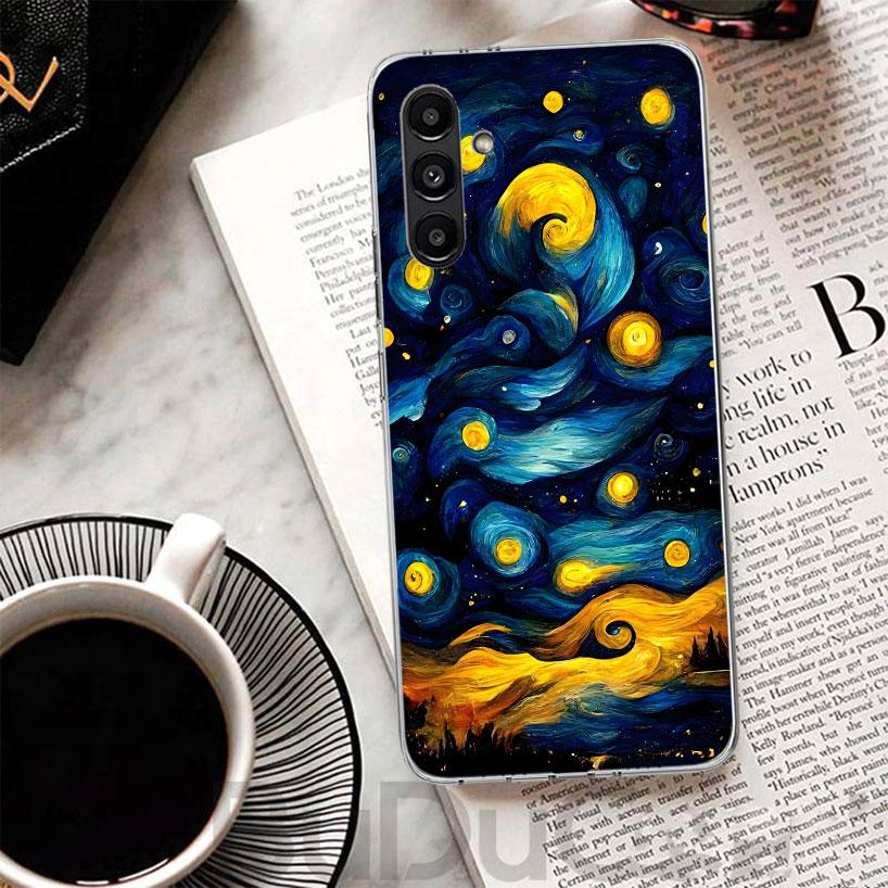 Starry Night Van Gogh Art Phone Case For Samsung A17 A16 A26 A36 A56 A15 A14 A13 A55 A54 A53 A35 A34 A33 A25 A24 A23 A05S A04S A