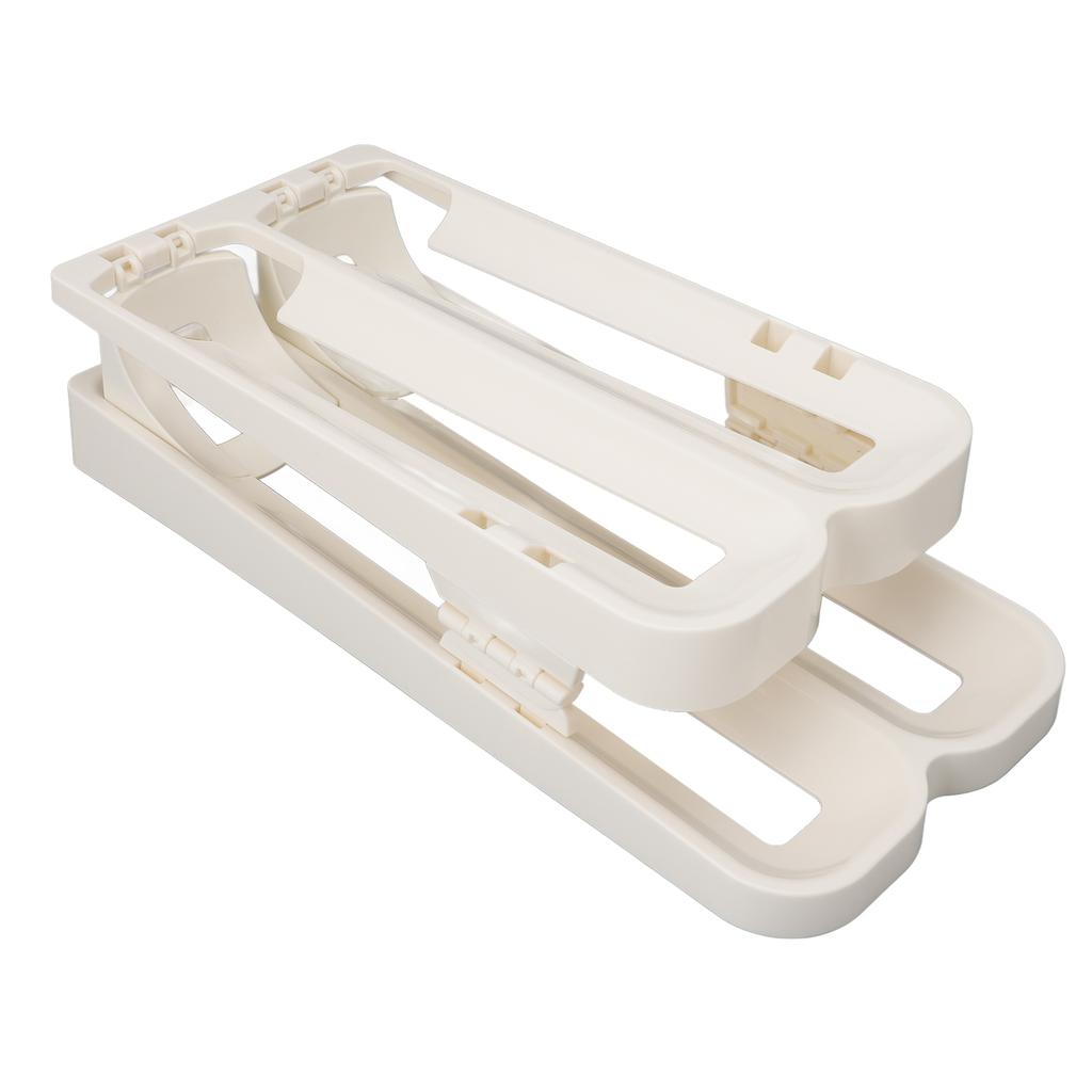 Refrigerator Eggs Dispenser Space Saving Foldable Rolling Fridge Egg Organizer for Home