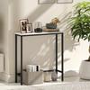 Console Table Hallway Table with Adjustable Foot Pads, Anti-Tip 75 X 24 X 76 Cm for Small Spaces Black