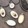 Mini Wooden Cross Stitch Hoop Ring Embroidery Circle Sewing Kit Frame Craft