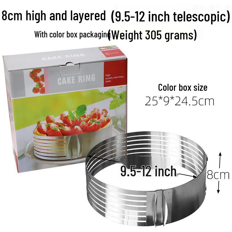 Stainless Steel Mousse & Cookie Cutter Set - Round Cake, Chocolate, DIY Baking Tool