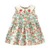 Summer 2025 Princess Dress for Girls - Baby Doll Collar Skirt