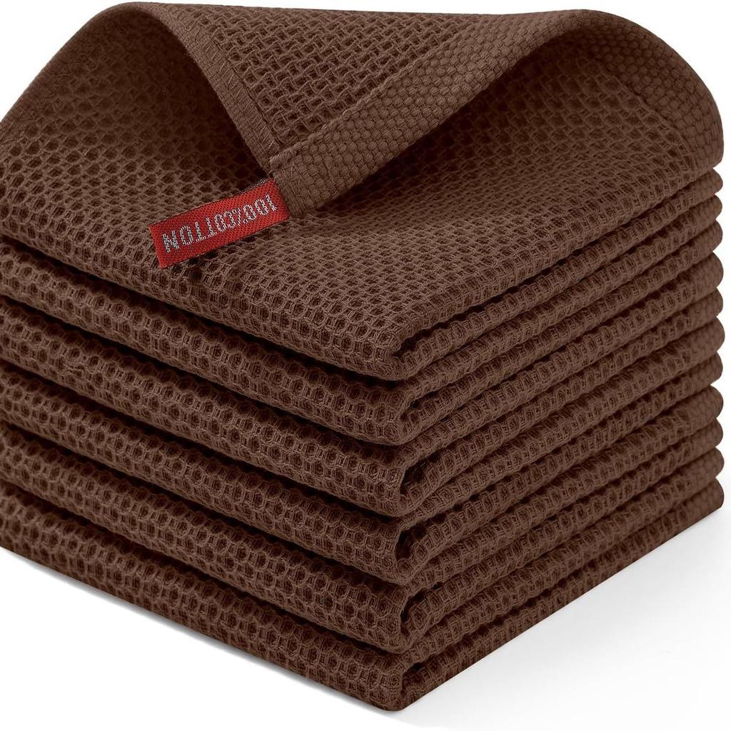 High Absorbency Quick-Dry Waffle Cotton Kitchen Towels