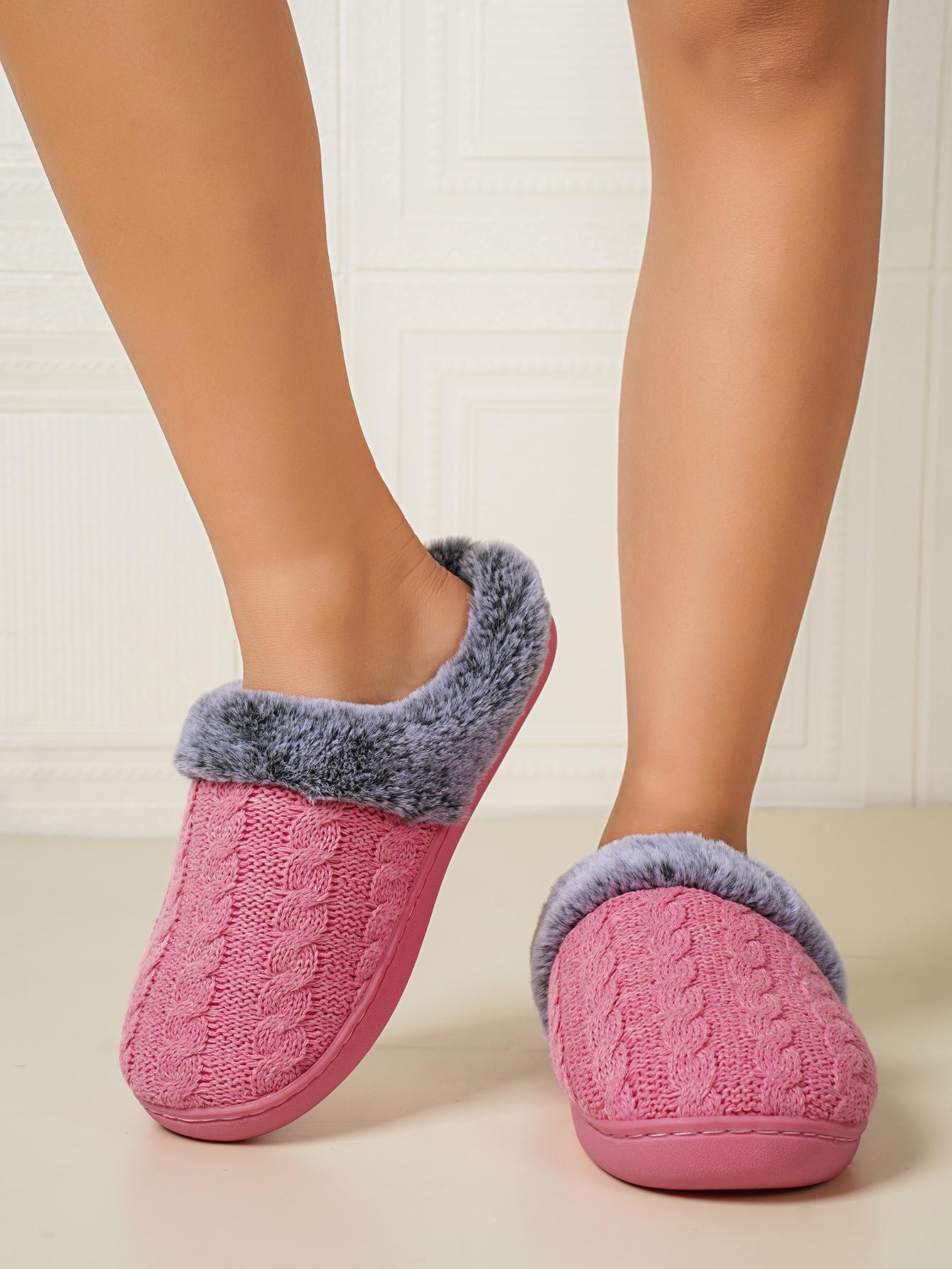 Мода 2024 года Новые осенние и зимние тапочки домашние теплые хлопковые тапочки — фото 6