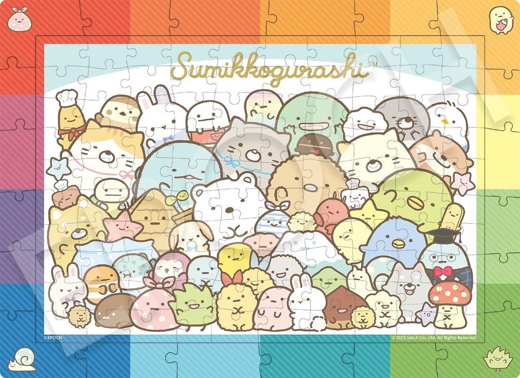 Epoch 100 Large Pieces Rainbow Frame Sumikko Gurashi Everyone Gathers X Toys for Ages 6 and Up EPOCH (26 38cm) 26-401