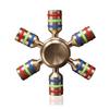 Zabawki Mosiądz Metalowy Fidget Spinner 6 Ramion EDC Odstresowujący Żyroskop na Palec Antystresowy Dla Dorosłych Juguetes Antiestrés Dzieci