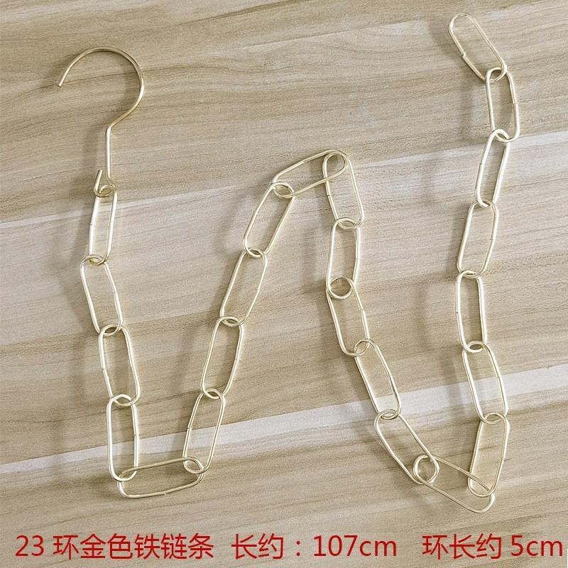 

Удлиняющий крючок для звеньев цепи магазина одежды Подвесная звеньевая цепь Дисплей Стенд Подвесная звеньевая цепь Соединительная полоса для подвесной цепи 107cm золотой