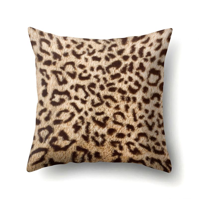 Motif Léopard Nordique Moderne Abstrait Taie d'Oreiller en Polyester Décoration de Voiture Maison Imprimée Taie d'Oreiller Repose-Lombaire