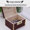 Chinese Style Wooden Savings Tank Retro Password Lock Money Box Money Tank  Gift