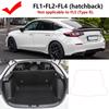 For Honda Civic FL Hatchback 2022~2025 2023 2024 Leather Car Trunk Mat Anti-dirty Cargo Storage Cushion Boot Carpet Accessories