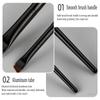 Neue 1/2 stücke Klinge Make-Up Pinsel Abgewinkelt Dünne Augenbraue Pinsel Flach Feinen Eyeliner Pinsel Professionelle Liner Stirn Schönheit Bilden werkzeug