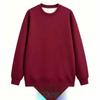 Unisex Heavyweight Cotton Crew Neck Sweatshirt - Minimalist Japanese Style