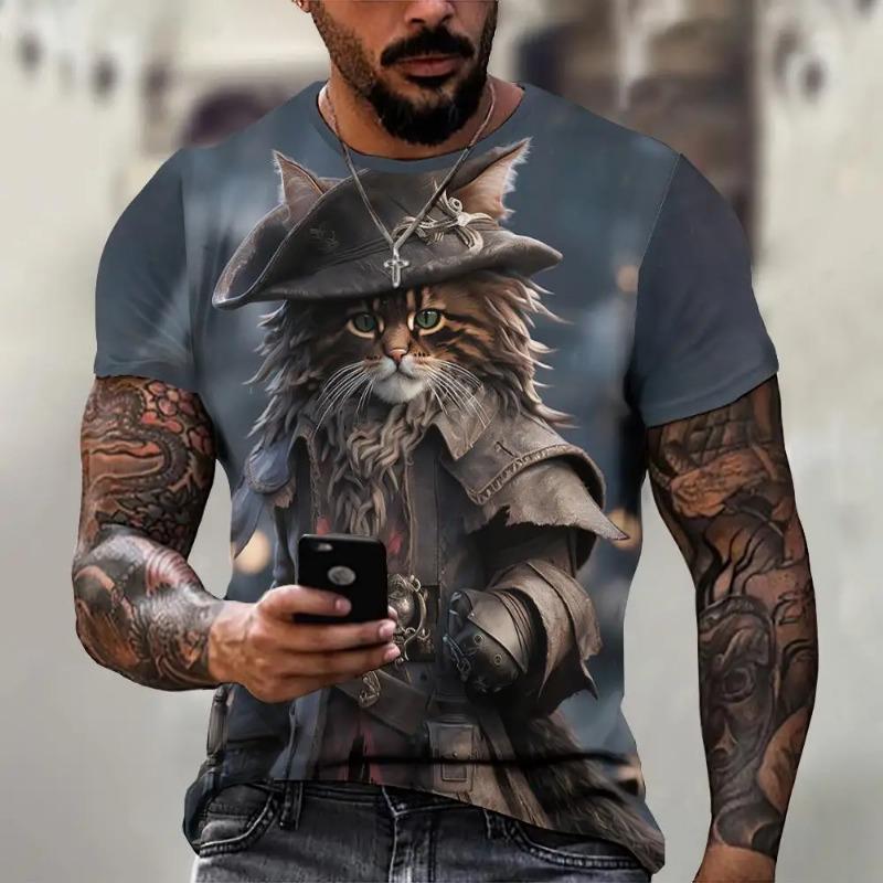 New Fashion Men/Women Round Neck 3D Printed Skull Pattern