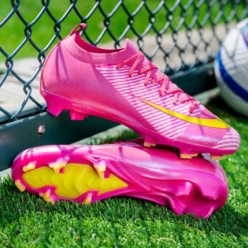 New Men's Soccer Shoes FG Top Quality Non-Slip Football Boots Training Cleats Sneakers Wholesale Drop Shipping Unisex Adult