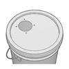 Double Filtration Cyclone Dust Collector 50mm/2'' DIY Turbocharged Woodworking Filter Industrial Separator Collector Canister