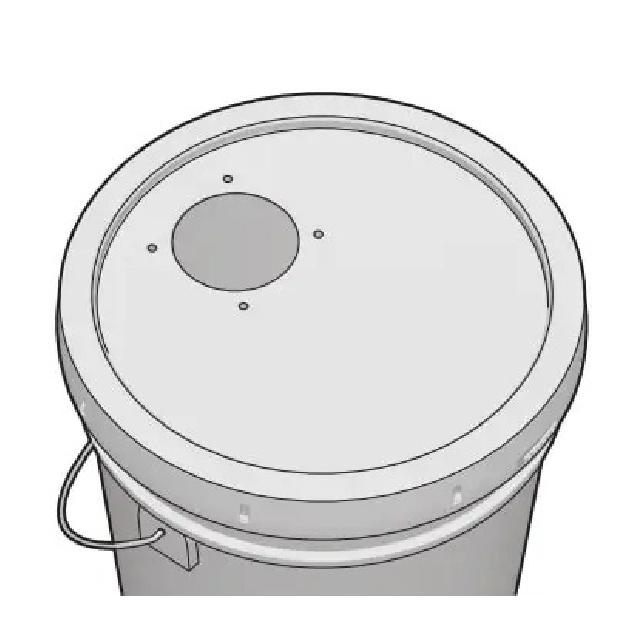Double Filtration Cyclone Dust Collector 50mm/2'' DIY Turbocharged Woodworking Filter Industrial Separator Collector Canister