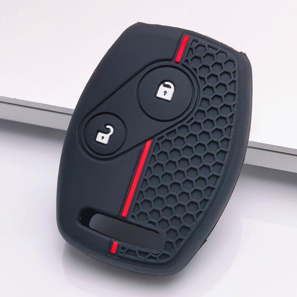 Premium Silikon Autoschlüsselanhänger Hülle Für Honda Fit Civic Accord CRV HRV Jazz Weiches Silikon Auto Innenzubehör Kratzfest