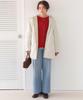 Titibait Hooded Quilted Short Coat AYXP2922 Medium Ivory Women's