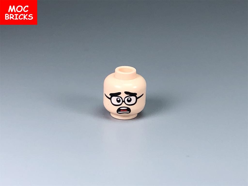10pcs MOC Bricks Male and Female Figure Head Face Expression DIY Mini Dolls Model Building Blocks Educational Toys
