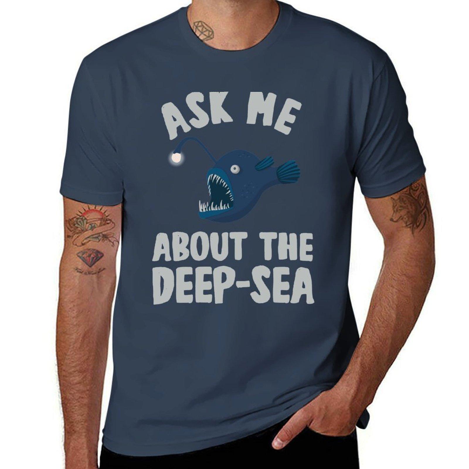 Ask Me About The Deep Sea Marine Biologists Gift Tshirt Antiwrinkle Short Sleeve Tshirt S