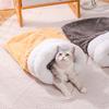 Katzen Schlafsack Gemütliche Winter Katzenhöhle Bett Weiches Plüsch Katzensack Warmer Haustier