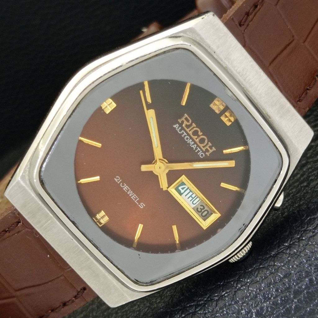 

ВИНТАЖНЫЕ АВТОМАТИЧЕСКИЕ ЧАСЫ RICOH R31 ЯПОНИЯ МУЖСКИЕ ОРИГИНАЛЬНЫЙ ЦИФЕРБЛАТ a500609-5 R153-a500609