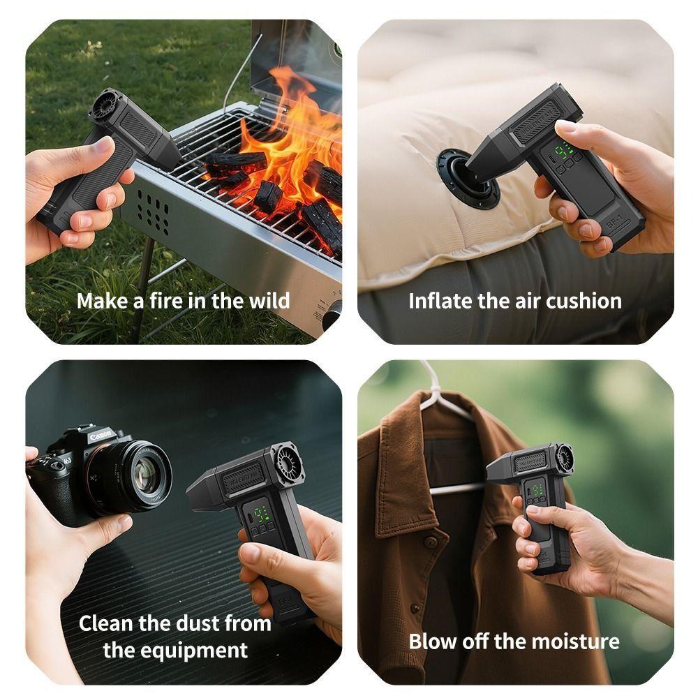 Brushless Motor Handheld Turbo Violent Fan 400000RPM Powerful Dust Blower Outdoor Cooling