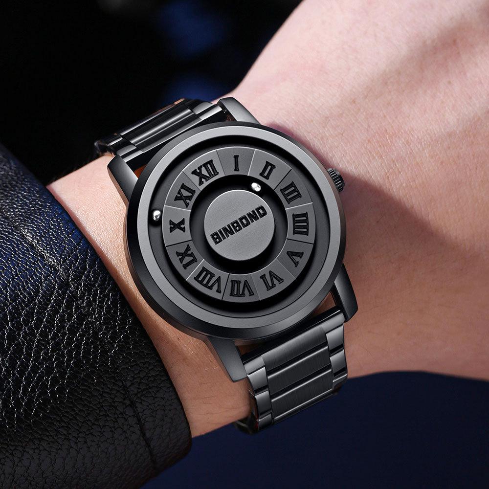 Brand Black Technology Watch Men's New Concept Personalized Creative Men's Magnetic Suspension Waterproof Men's Watch