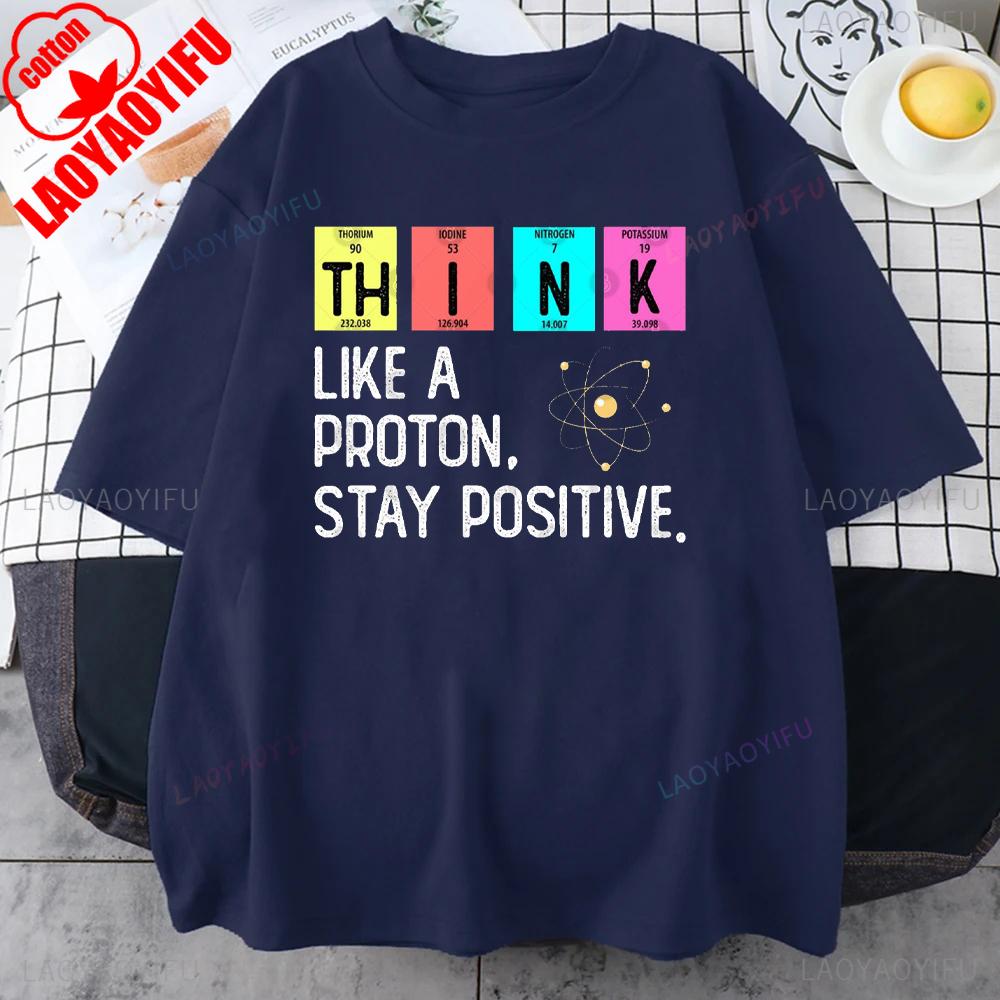Chemistry Science Physics Mathematics Printed T-shirt Creativity Style Casual for Daily Wear and Casual Outings Harajuku