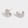 Classic Shining C-Shaped Unique Streamline Chain S925 Silver Needle Ear Needle Cold Minimalist Commuter Earrings Women