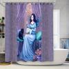 Fantasy Mermaid Shower Curtain Gothic Ocean Decor Sea Witch Bathroom Set Vintage Coastal Home Decor Artistic Print Waterproof