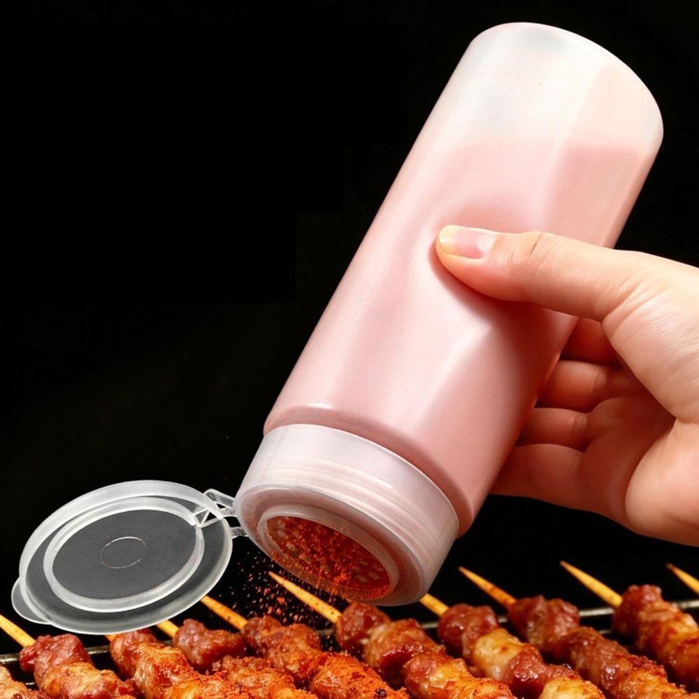 Reusable Seasoning Shaker Bottle Translucent Seasoning Container New Spice Powder Dispenser