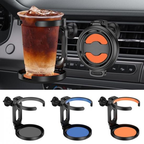 1Pc Multifunctional Adjustable Car Air Vent Cup Holder Drink & Water Bottle Rack