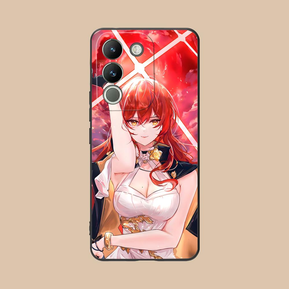 HSR Himeko Matte TPU Mobile Phone Case for VIVO V60 V50 V40 V30 V29 V27 V25 V23 Pro Lite 5G Colorful Printing Cover