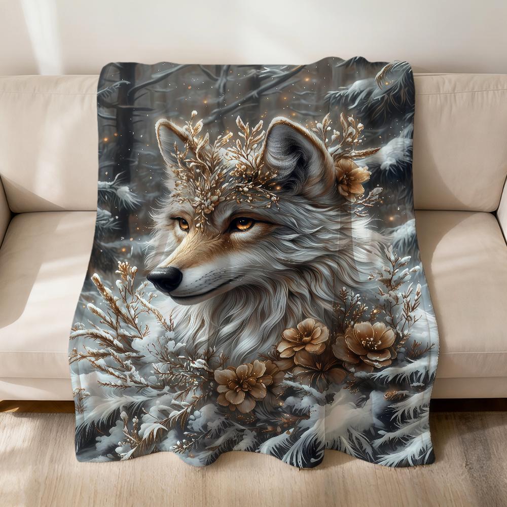 Schattige Kerstkonijn Eekhoorn Alpaca's Wolf Flanellen zacht warm pluche deken bank woonkamer hogar slaapkamer huis Auto draagbaar