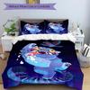 3pcs Bedding Set K-Pop Demon Hunters Cat Includes 1 Comforter + 2 Pillowcases, Without Pillow Inserts, Soft Comfortable,a0910201